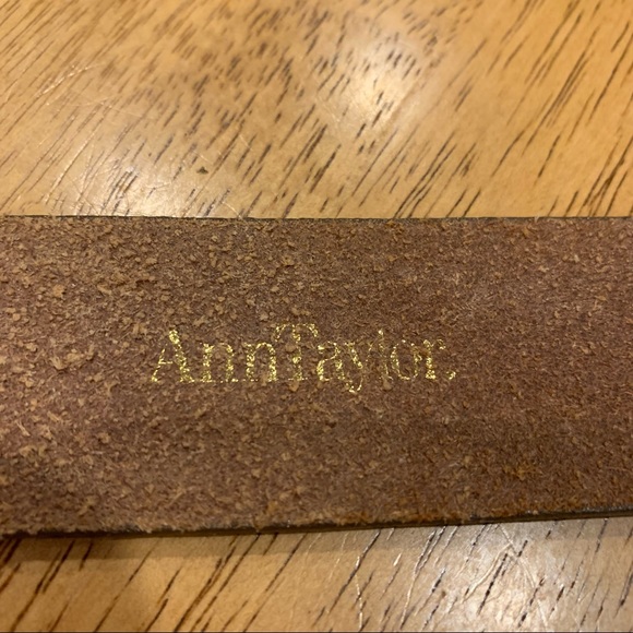 Ann Taylor Brown Leather Belt M (30-31) - Picture 4 of 9